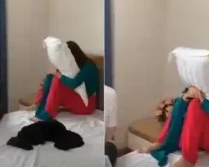 Lộ cIip cô giáo đi nhà nghỉ bị chồng bắt được, anh chồng vẫn tử tế cho mặc quần áo rồi mới quay